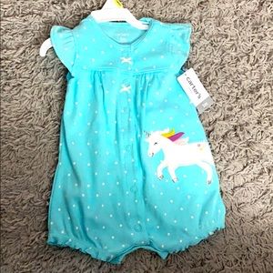 3/$25 Unicorn Snap Up Romper